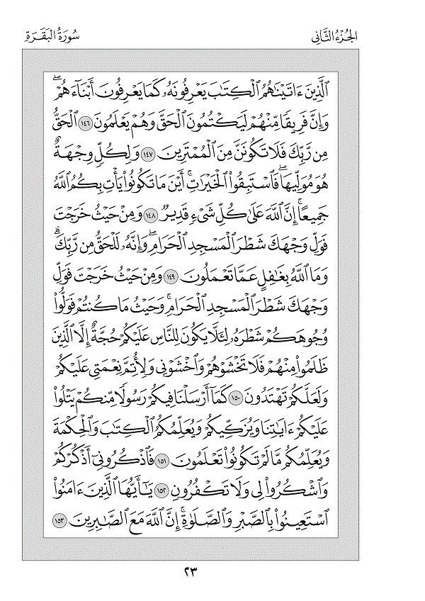 Juz 2 — سَيَقُولُ (Sayaqūlu)