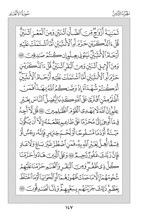 Juz 8 — وَلَوْ أَنَّنَا (Walaw Annanā)
