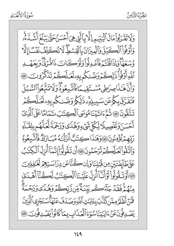 Juz 8 — وَلَوْ أَنَّنَا (Walaw Annanā)