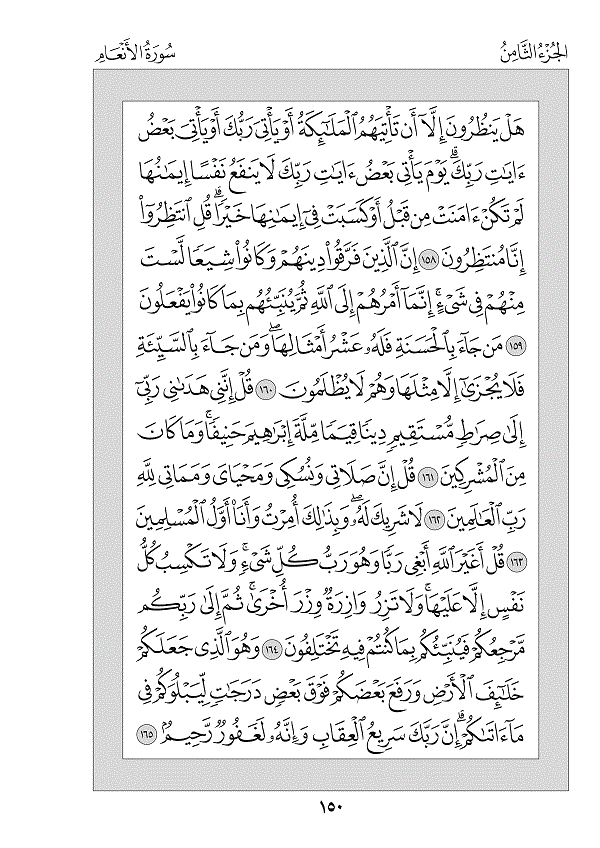 Juz 8 — وَلَوْ أَنَّنَا (Walaw Annanā)