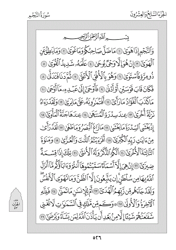Surah 53 — النجم (An-Najm)