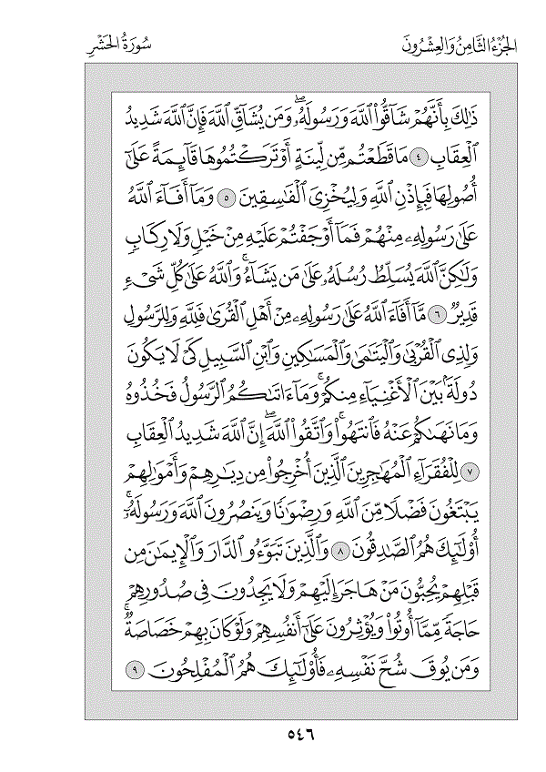 Surah 59 — الحشر (Al-Ḥashr)