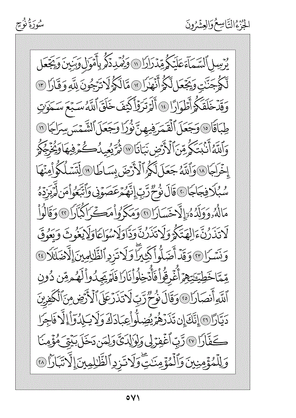 Juz 29 — تَبَارَكَ الَّذِي (Tabāraka Alladhī)